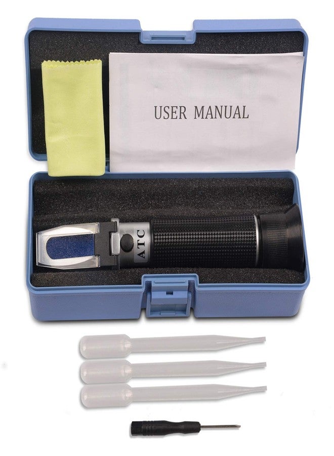 ONE250 Premium Salinity Refractometer with Automatic Temperature Compensation for Saltwater, Aquarium, Marine Reef Tank Testing - Dual Scale (0-100ppt & 1.000 to 1.070 S.G.) - Image 1